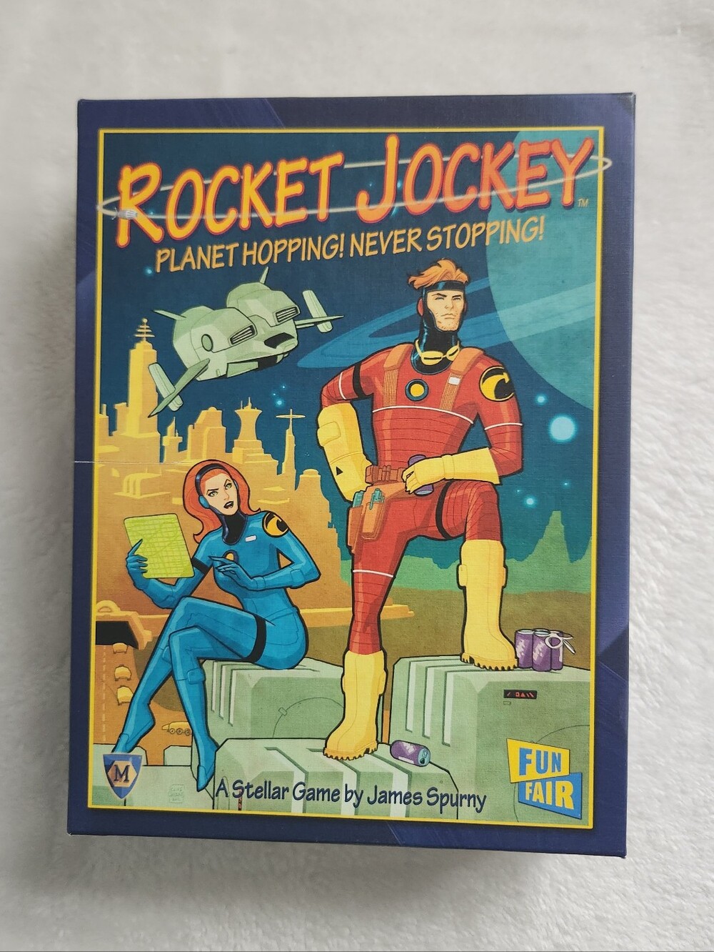 Rocket Jockey Mayfair Games Complete 90 Cards Mensa Select Space Game